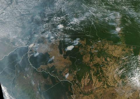 Fumaça de queimadas amazônicas já é visível de satélite da Nasa