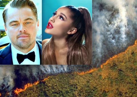 Leo DiCaprio, Ariana Grande e mais se desesperam com queimadas na Amazônia
