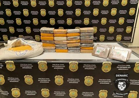 Polícia apreende 37kg de drogas durante operação em Manaus 