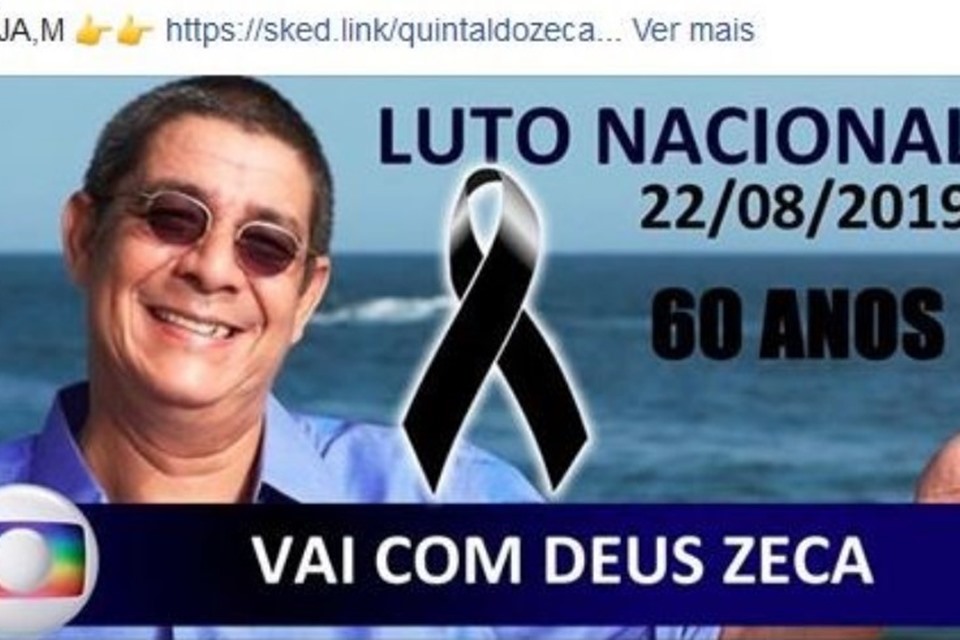 Morte de Zeca Pagodinho é divulgada nas redes sociais; fake