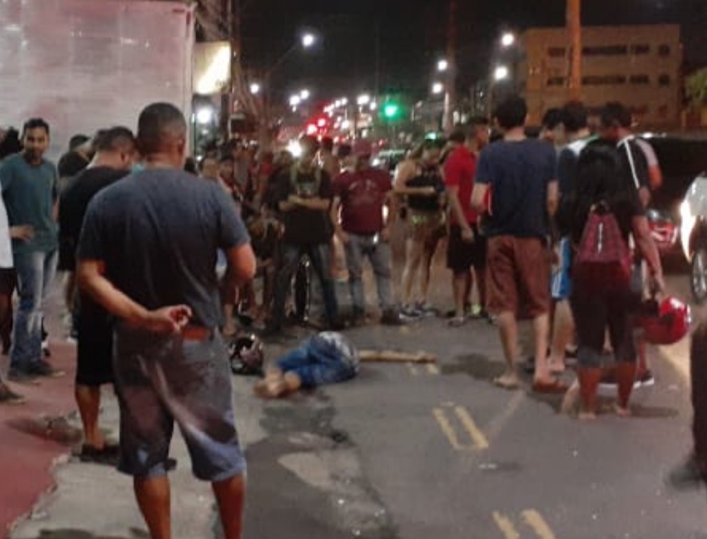 Assaltante é baleado na cabeça por justiçeiro em avenida de Manaus