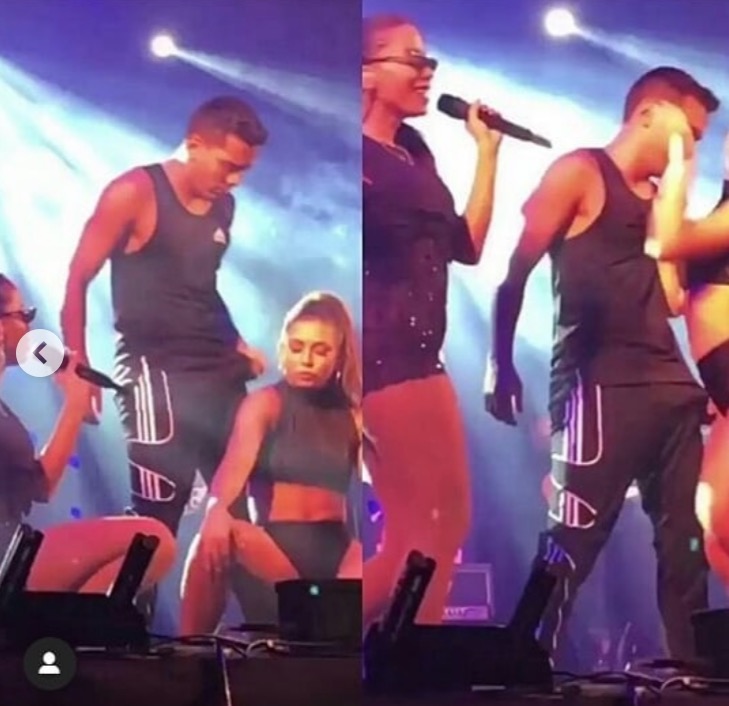 Vídeo: Dançarino de Anitta tem ereção no palco durante show 
