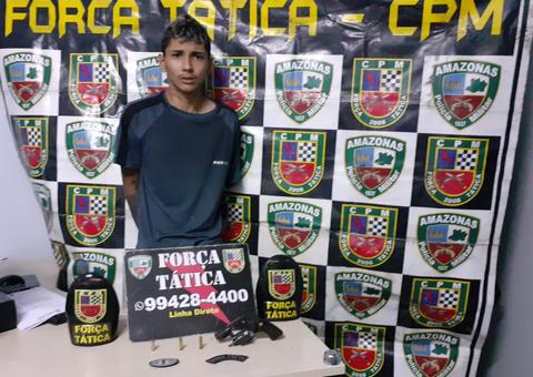 Jovem é preso sob suspeita de planejar ataques a membros de facção rival em Manaus