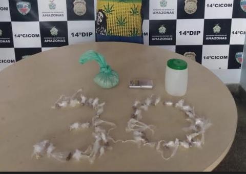 Suspeito de agredir companheira é preso com drogas dentro de casa em Manaus 