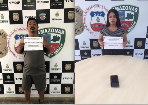 Casal que estava foragido da Justiça é preso em Manaus 