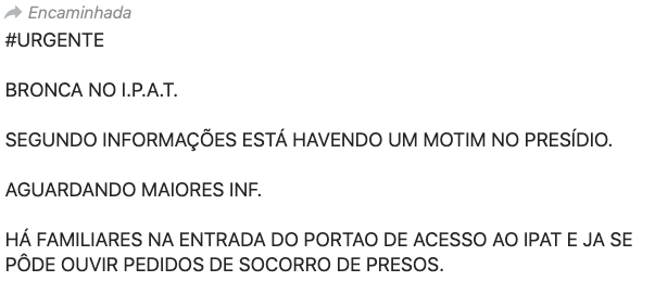 Seap se pronuncia sobre suposto motim em presídio de Manaus 