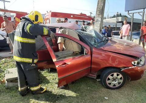 Criança de 3 anos é internada com lesões na cabeça após acidente em avenida de Manaus