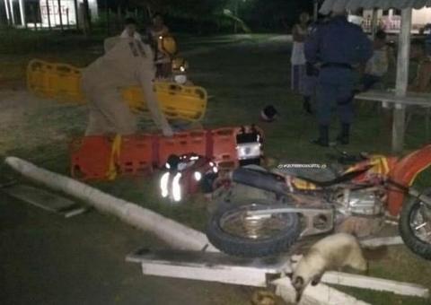 Trio fica ferido ao perder controle de motocicleta em estrada no Amazonas