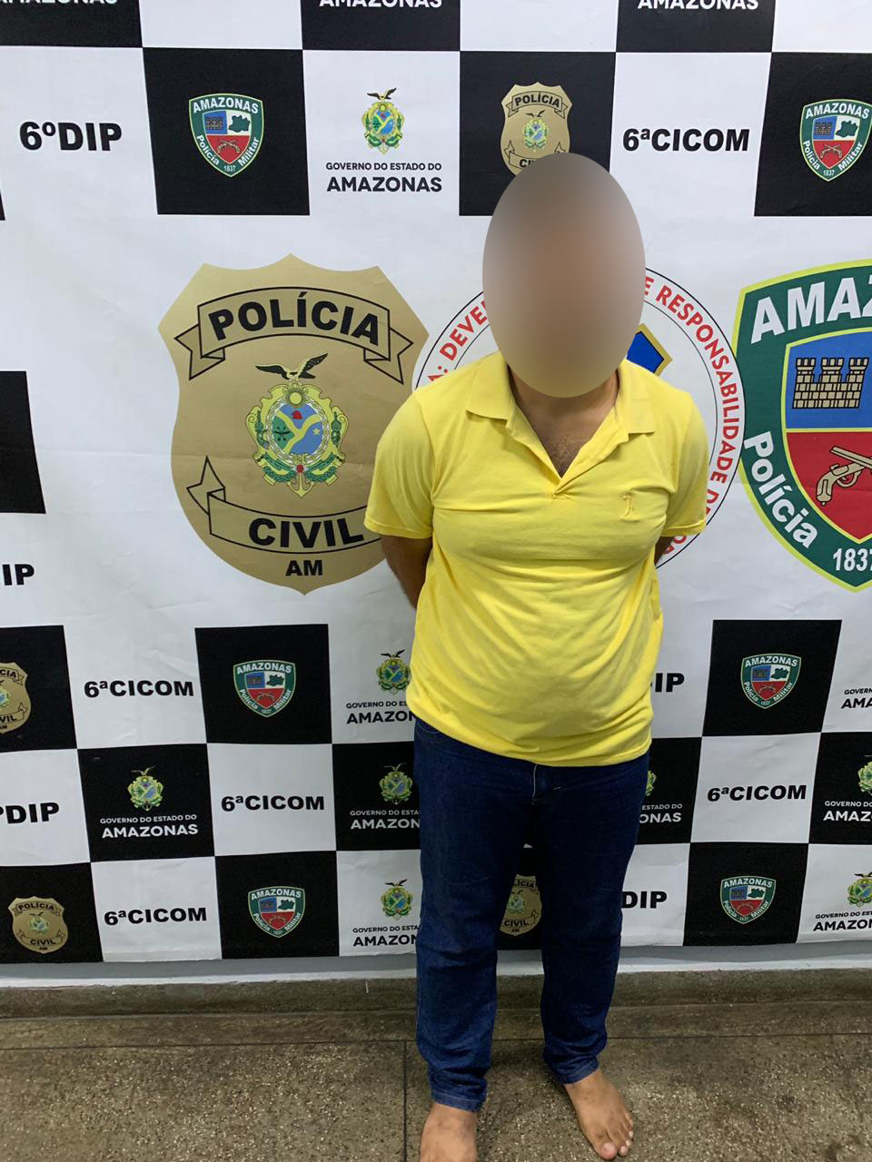 Homem condenado a oito anos de prisão por estuprar enteada é preso em Manaus 
