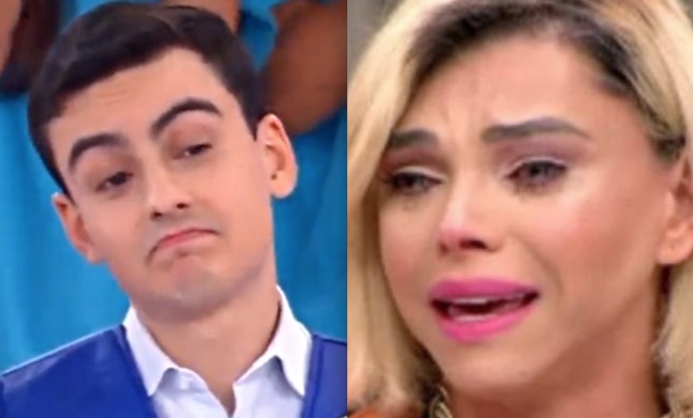 Léo Áquilla chora na TV e exige pedido de desculpas de Dudu Camargo