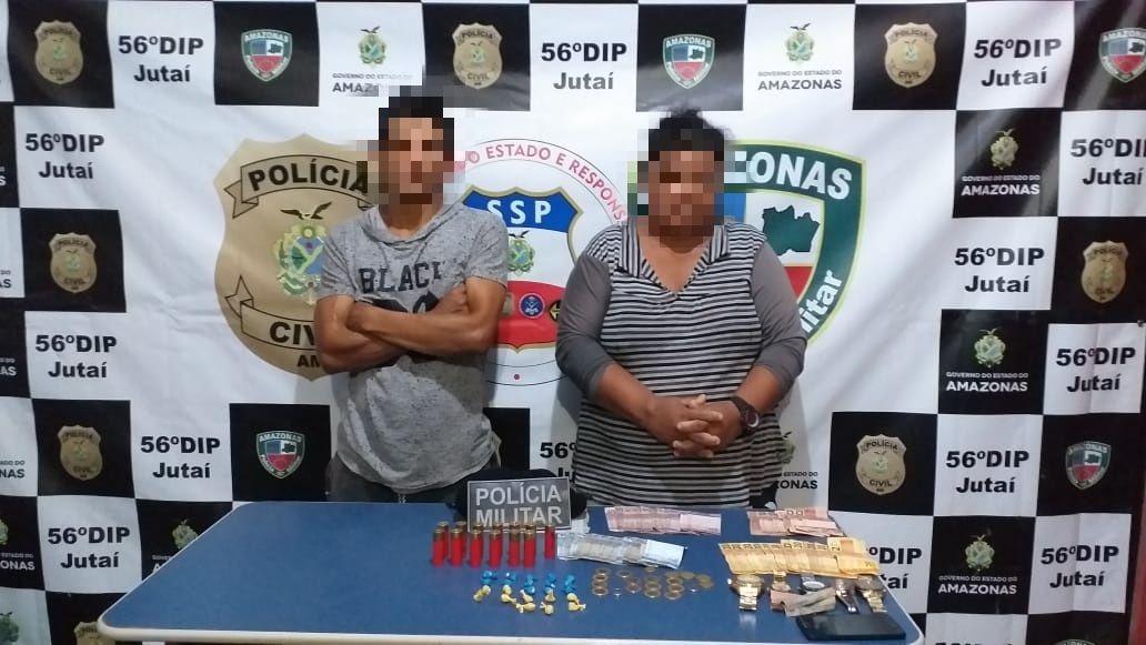 Dupla é presa com drogas e munições no Amazonas