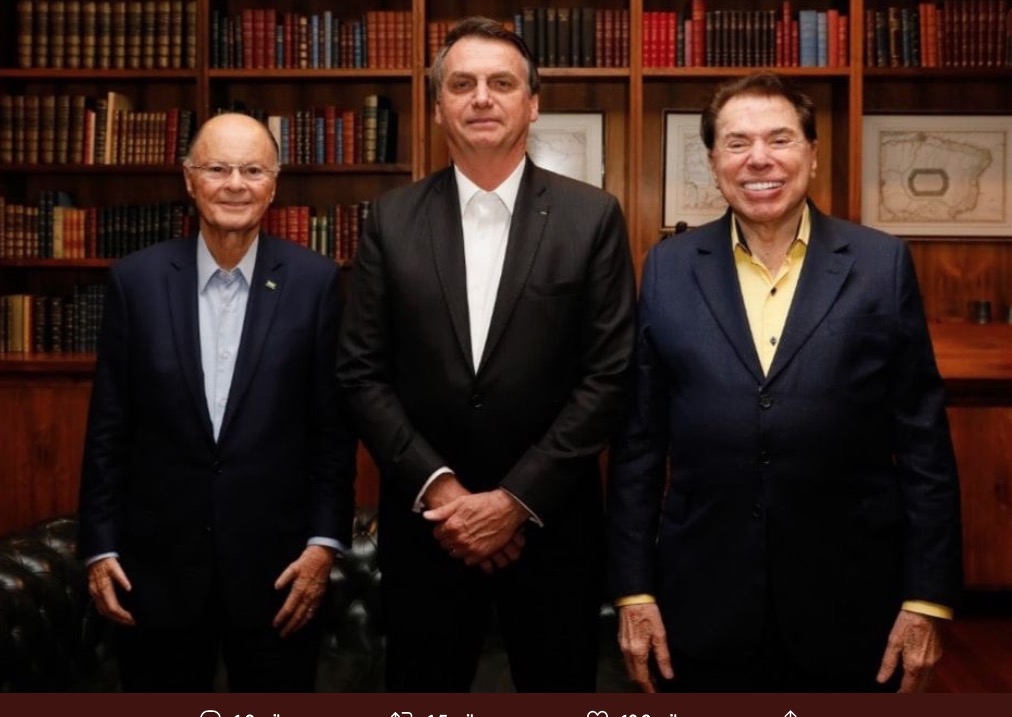 Bolsonaro cita EUA em post de 7 de Setembro ao lado de Edir Macedo e Silvio Santos