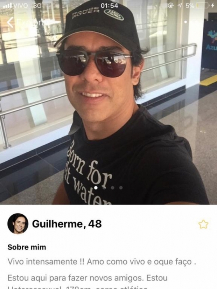 Guilherme, da dupla com Santiago, é flagrado em aplicativo de namoro