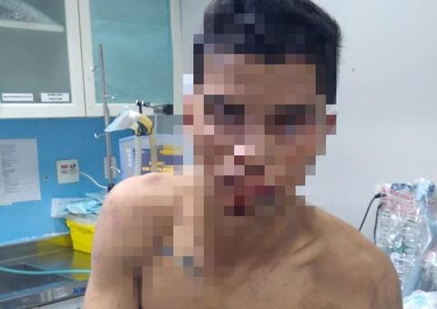 Em Manaus, suposto assaltante é abandonado por comparsa e espancado por populares