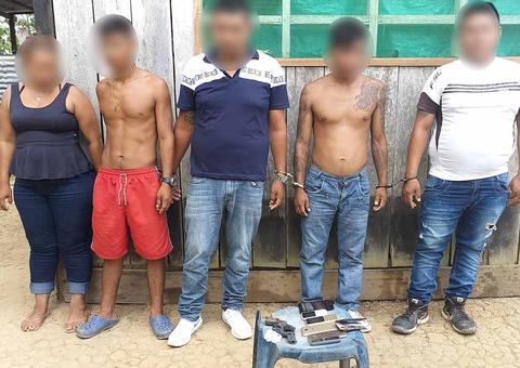 Grupo suspeito de fazer assaltos na Colômbia é preso em casa no Amazonas