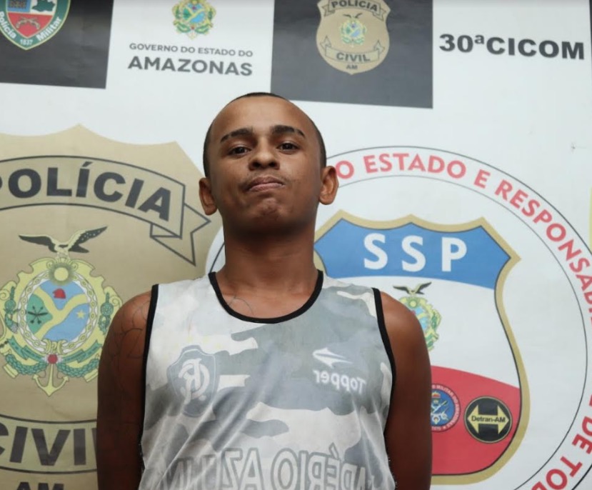 Suspeito de tentar assassinar duas pessoas a tiros é preso em Manaus