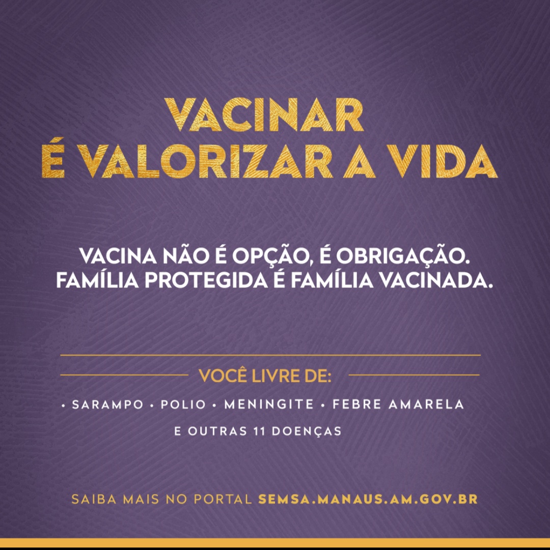 Vacinar é valorizar a vida