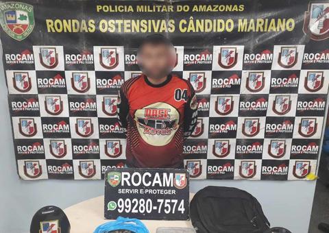 Mototaxista suspeito de tráfico de drogas é preso em Manaus 