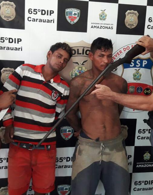No Amazonas, dupla é presa suspeita de esfaquear idoso de 69 anos para roubar arma