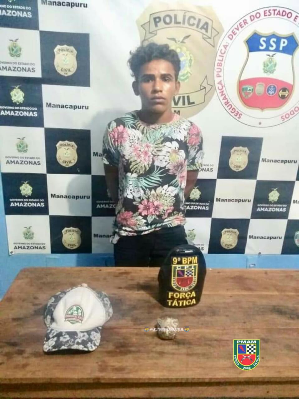Homem é preso após tentar esconder droga na boca no Amazonas 