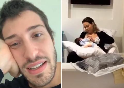 Vinícius Martinez sobre parto de Carol Dantas: ‘depois de algumas cervejas, a bolsa estourou’