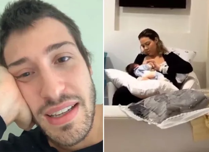 Vinícius Martinez sobre parto de Carol Dantas: ‘depois de algumas cervejas, a bolsa estourou’