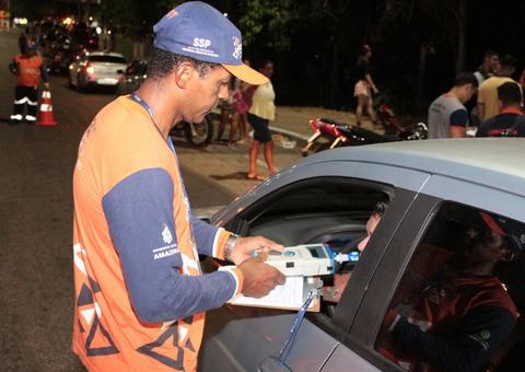 Detran flagra 36 motoristas dirigindo embriagados neste final de semana em Manaus 