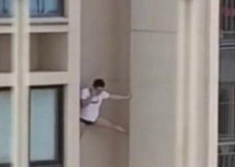Homem de cueca cai de prédio ao tentar fugir da casa da amante pela fachada