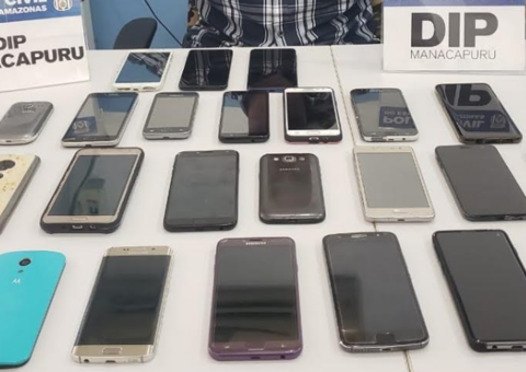 Polícia recupera mais de 20 celulares roubados no Amazonas 