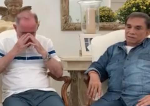 Renato Aragão chora com visita e agradecimento de Dedé Santana; assista