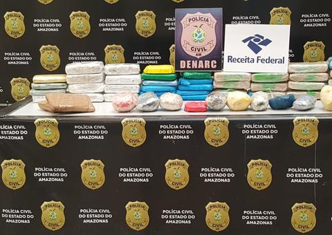 Polícia apreende mais de 50 kg de drogas que seriam distribuídas na zona Sul de Manaus 
