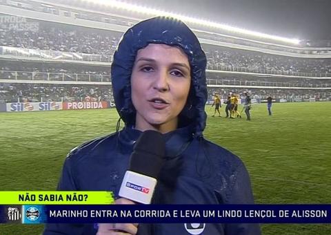 Jornalista é ignorada por jogador e tira onda: "Só não levei chapéu como ele"