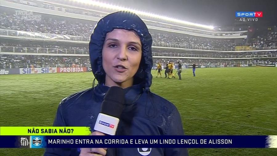 Jornalista é ignorada por jogador e tira onda: "Só não levei chapéu como ele"