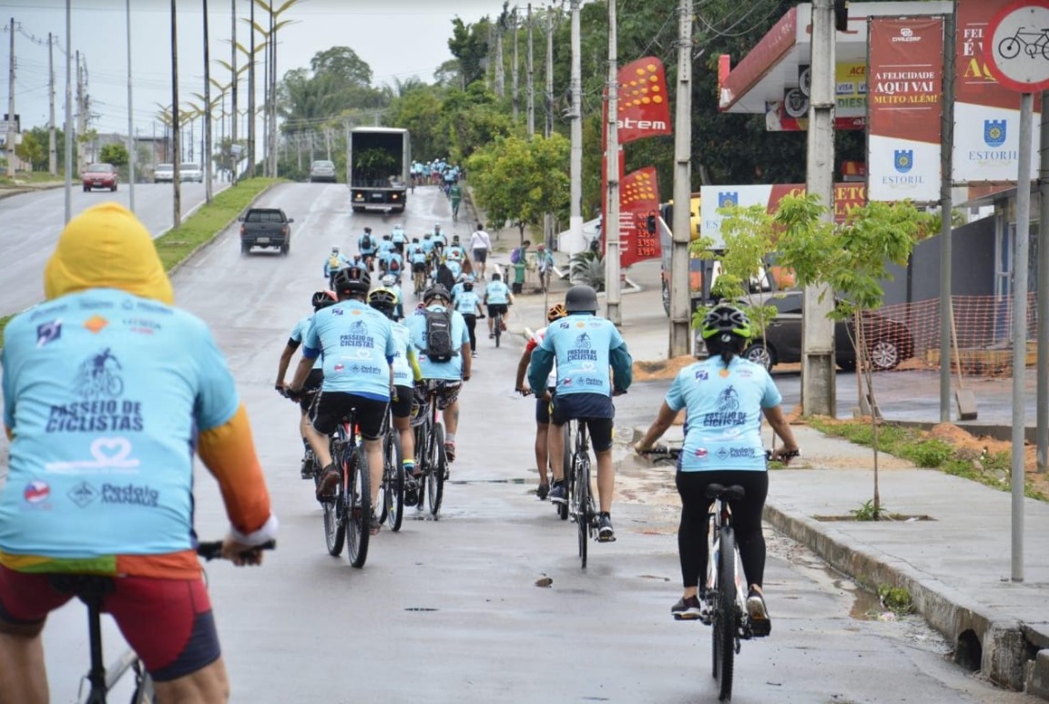 No ‘Dia Mundial Sem Carro’, mais de 200 ciclistas participam de passeio em Manaus