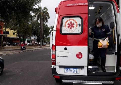 Acidente deixa homem ferido e paralisa trânsito em avenidas de Manaus