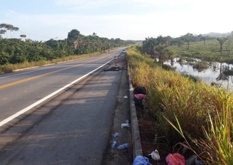 Ônibus com 33 venezuelanos que vinha para Manaus sofre acidente na BR-174
