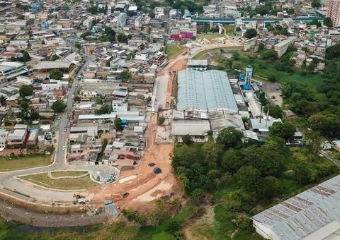 Obra viária que ligará zona Oeste ao Centro avança em Manaus