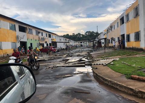 Temporal causa estragos em bairros de Manacapuru; Veja vídeo 