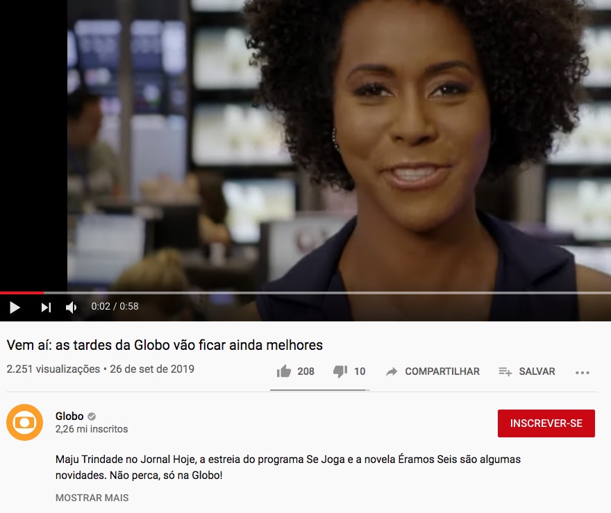 Globo erra nome de Maju Coutinho e anuncia digital influencer no Jornal Hoje