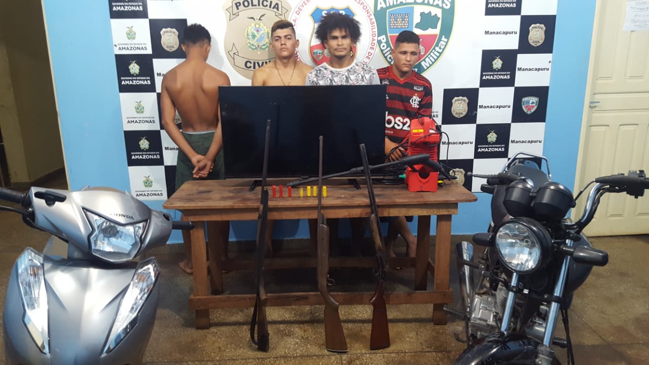 Suspeitos de assassinar homem durante assalto são detidos no Amazonas 