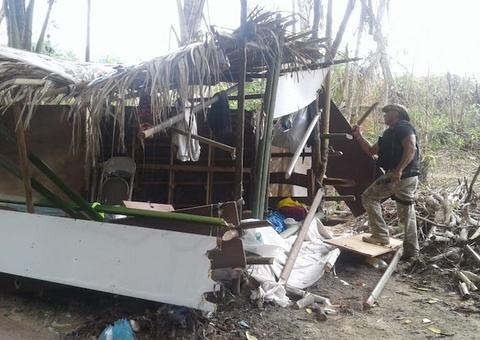 Polícia Militar faz retirada de invasão em área verde do Viver Melhor 1 em Manaus