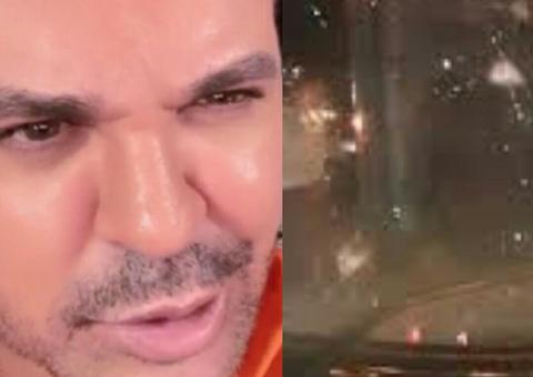 Ônibus de Eduardo Costa é apedrejado por fãs após cancelamento de show 