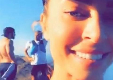 Grazi Massafera deixa 'escapar' Caio Castro em vídeo de fim de semana juntos