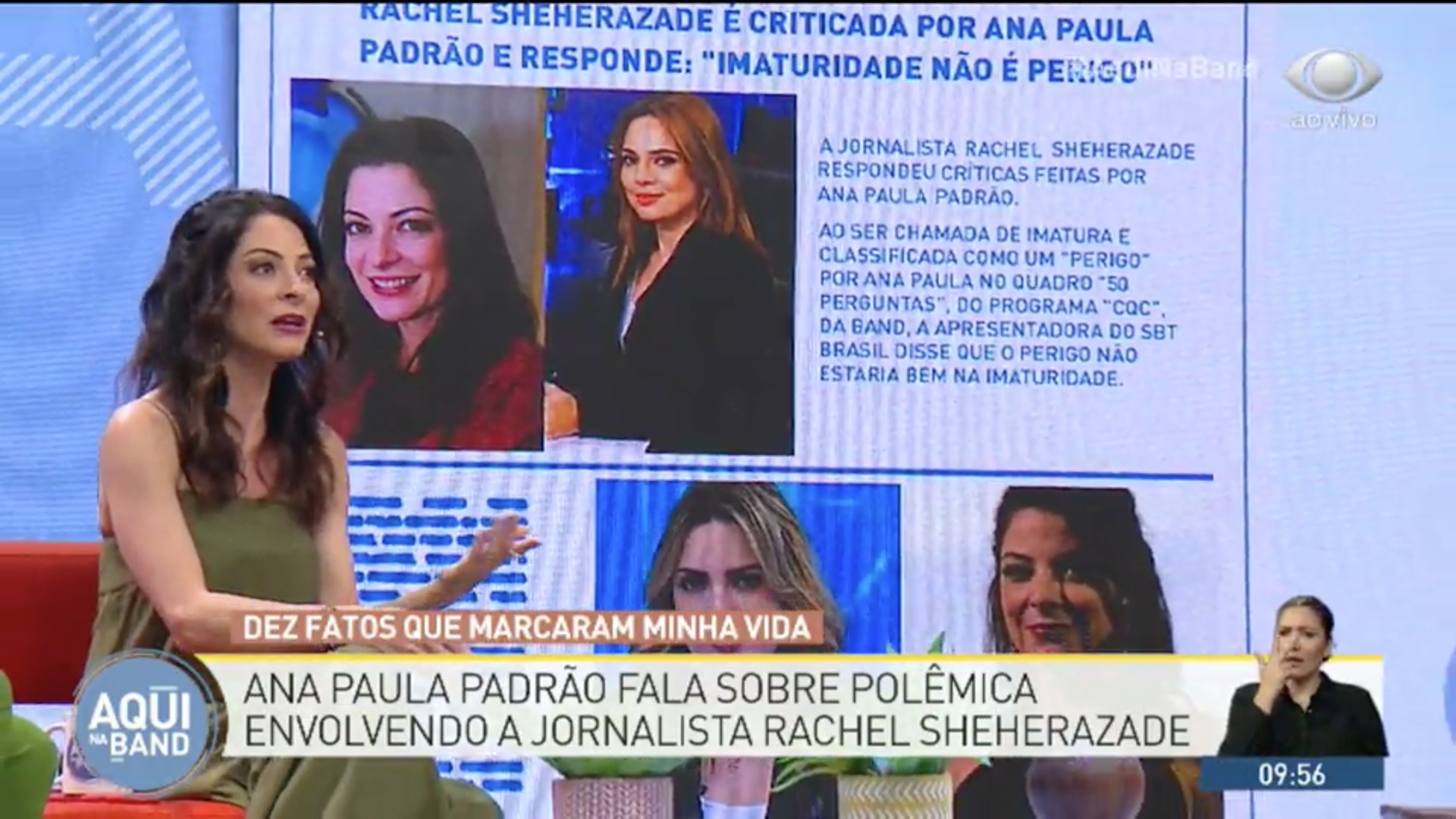 Ana Paula Padrão fala sobre Rachel Sheherazade: 'teve tempo de ganhar maturidade'
