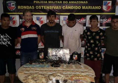 Grupo oferece R$ 13 mil de suborno a PMs ao ser pego com armas em festa em Manaus