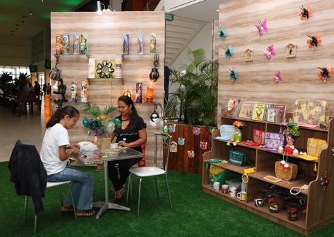 Expositores aliam arte com sustentabilidade II Simpósio Internacional de Gestão Ambiental