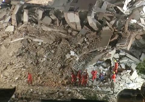 No 5º dia de buscas, duas vítimas seguem sob escombros de prédio em Fortaleza