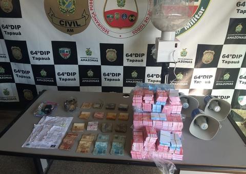 Dinheiros e máquina de sorteio são apreendidos em casa de jogos no Amazonas