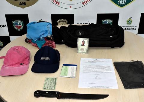 Suspeito de roubar e agredir idoso em parada de ônibus é preso em Manaus