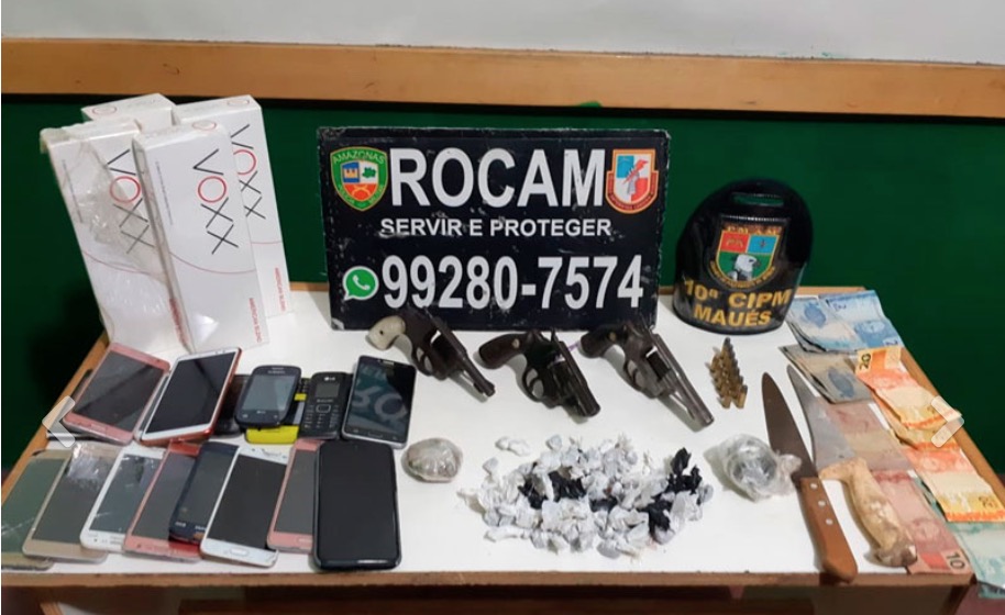 Durante revista, presos confessam que ordenavam assaltos de dentro da cadeia no Amazonas